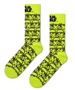 HAPPY SOCKS-sock-star wars storm trooper sock in yellow-P000276 2