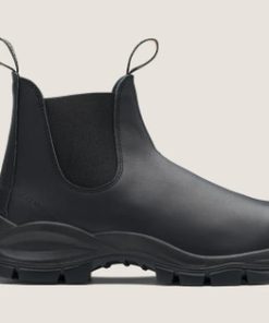 BLUNDSTONE-boot-elastic sided lug boot in black-2240