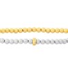 KAREN LAZAR DESIGN-bracelet-womens 3mm yellow gold filled bracelet with 3mm sterling silver and 14k  gold rondelle – 6.25in-3Y3SR625 4