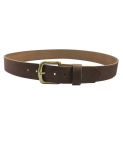 BISON DESIGNS-belt-rough cut leather belt in crazy horse brown-73CHR 2