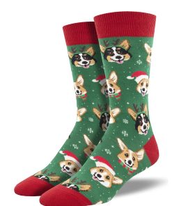 SOCKSMITH-socks-womens happy pawlidays socks-WNC2157