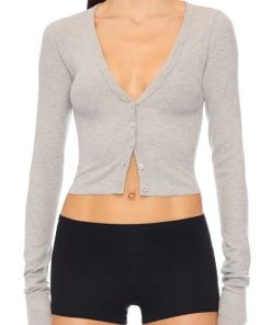 ETERNE–womens cropped cardigan-CB308 2