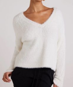 BELLA DAHL-sweater-womens slouchy v-neck sweater-B4378-860-304 2