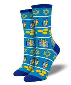 SOCKSMITH-sock-womens hanukkah icons sock-WNC2844 2