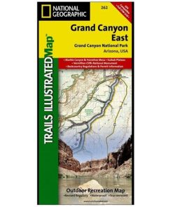 NATIONAL GEO MAPS–grand canyon east #262-603236 2