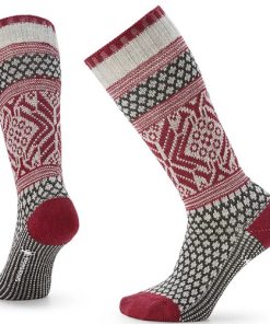 SMARTWOOL-socks-womens everyday popcorn snowflake pattern crew socks-SW001846