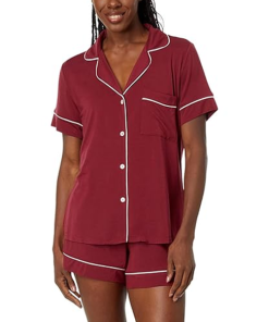 EBERJEY-short-womens gisele relaxed short pj set-PJ1018SN 2