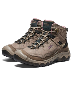 KEEN–womens targhee iv mid wp in brindle/nostalgia rose-1028990 2