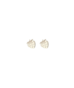 KRIS NATIONS–womens strawberry stud earrings in sterling silver-E825-S 2