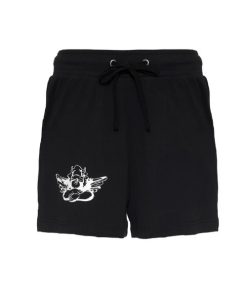 Boys Lie–womens black rebel shorts-BRSHTHOLD 2