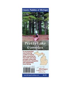 MICHIGAN TRAIL MAPS–michigan trail maps classic paddles of michigan maps: pretty lake complex- 2