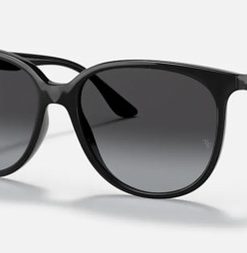 RAYBAN–rb4378 with black frame and grey gradient lens-RB4378-601/8G 2