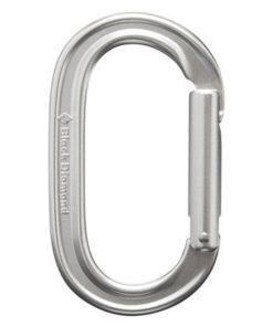 BLACK DIAMOND EQUIPMENT LTD.–oval keylock carabiner – black – o/s-210083-BLACK