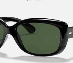 RAYBAN–rayban jackie ohh in black with dark green lens-RB4101-601/58 2