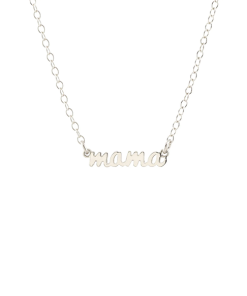 KRIS NATIONS-necklace-womens mama charm necklace – sterling silver-N-MAMA-SCRIPT-S 2