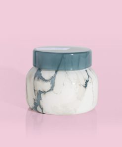 CAPRI BLUE–modern marble petite jar 8oz-CB-120 2