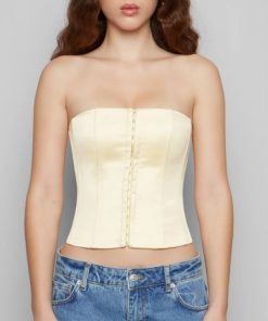 GUIZIO–guizio womens satin corset-C00105W037 2