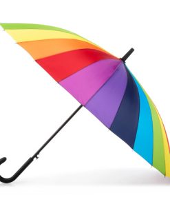 TOTES–womens 59cm 24 rib auto open stick umbrella-9514 2