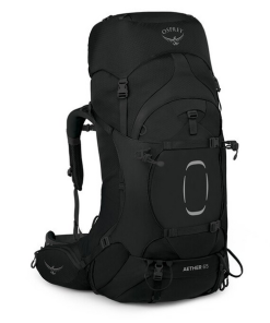 OSPREY PACKS–aether 65 black l/xl extended fit in black-10005328 2