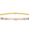 KAREN LAZAR DESIGN-bracelet-womens 2mm signature bracelet with mauve moonstone and sterling silver rondelles – 6.5 / yellow gold-2MM650 4