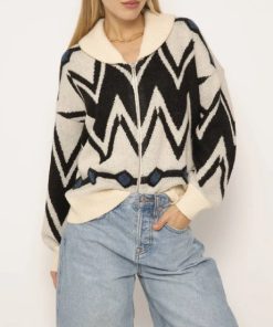 CENTRAL PARK WEST-sweater-womens arlo fair isle sweater bomber-CH24-1677S 2