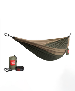 GRAND TRUNK–double hammock with strap in olive / khaki-DLXH-01 2