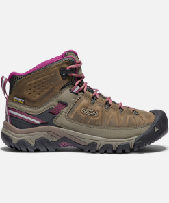 KEEN–womens targhee iii mid wp in weiss/boysenberry-1018178 2