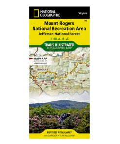 NATIONAL GEO MAPS–national geo maps mt. rogers nat rec area #786-603134 2