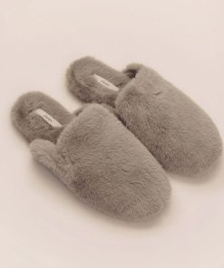 EBERJEY–womens plush mule slipper-XS4047SLS 2