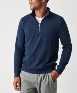 FAHERTY-sweater-mens legend sweater quarter zip-MKC0100 2