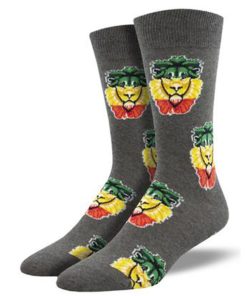 SOCKSMITH-socks-socksmith mens rasta lion socks-MNC2249