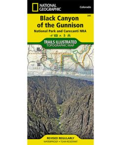 NATIONAL GEO MAPS-map-black canyon of gunnison river map-63-2100-245 2