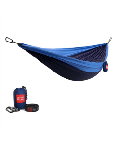 GRAND TRUNK–double hammock with strap in navy / lt blue-DLXH-02 2