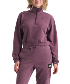 THE NORTH FACE–womens better terry 1/2 zip pullover-NF0A88ZT