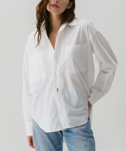 CISSA-shirt-womens the boyfriend shirt paper cotton solids-8389213716736 2