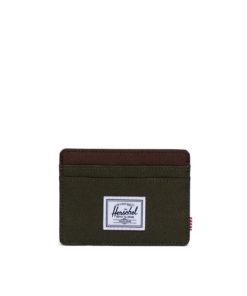 HERSCHEL–charlie cardholder in ivy green/chicory coffee-30065-04488 2