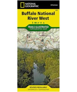 NATIONAL GEOGRAPHIC MAPS–buffalo national river , west #232- 2