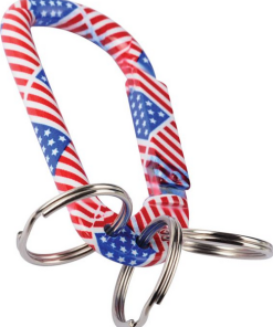 MUNKEES-rings-usa carabiner w/ key rings -741195 2