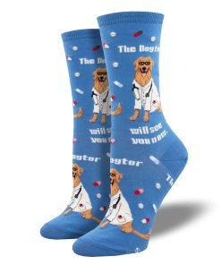 SOCKSMITH-socks-womens the dogtor is in socks-WNC2580 2