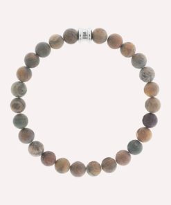 STEEL & BARNETT-bracelet-mens basic stones bracelet in matt rainbow-SBB024 2