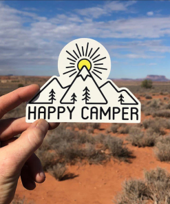 STICKER ART-sticker-happy camper sticker-470152 2