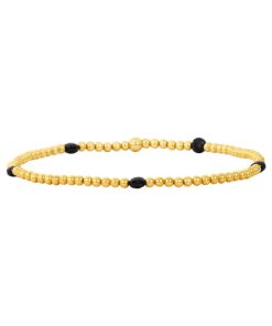 KAREN LAZAR DESIGN-bracelet-2mm signature bracelet with spinel disc pattern 6.25″-2YBSDP625 2