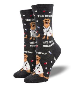 SOCKSMITH-socks-womens the dogtor is in socks-WNC2580