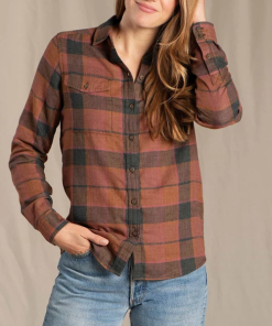 TOAD AND CO-shirt-womens re-form flannel shirt-T1241913 2