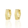 KRIS NATIONS–featherweight hoop earrings – 18k gold vermeil 42mm-E707-G-3 3