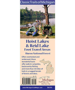 MICHIGAN TRAIL MAPS–classic trails mi: hoist lakes foot trave-HOIST LAKES 2