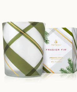 FRASIER FIR–frasier fir votive candle, plaid-TH03545240100 2