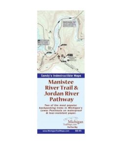 MICHIGAN TRAIL MAPS–michigan trail maps waterproof: manistee and jordan river trails- 2