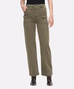 FRAME DENIM-pant-womens utility pocket pant in washed winter moss-WS24WPA006 2