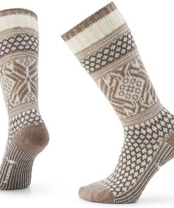 SMARTWOOL-socks-womens everyday popcorn snowflake pattern crew socks-SW001846 2